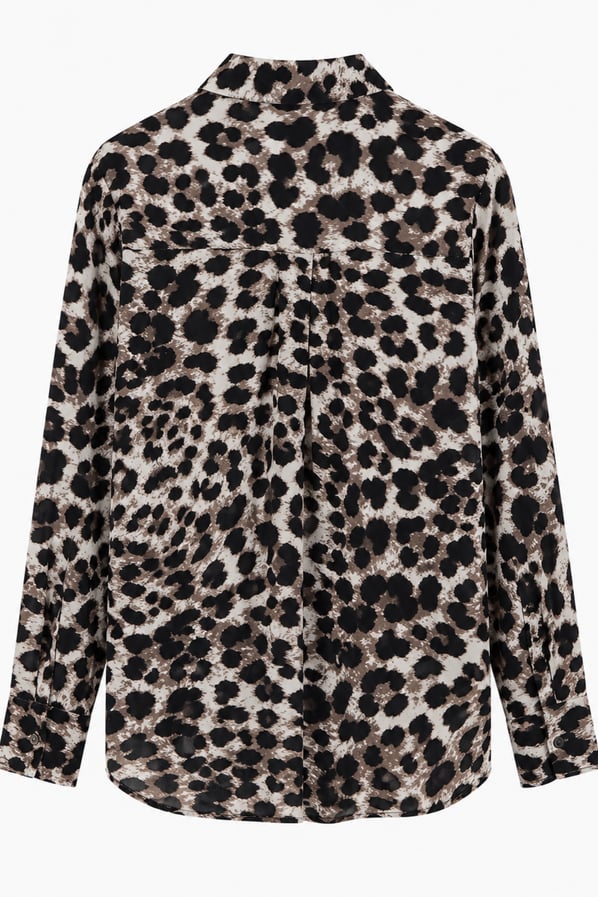 Leopar Gömlek Pantolon Viskon TakımSezgi Tekin
