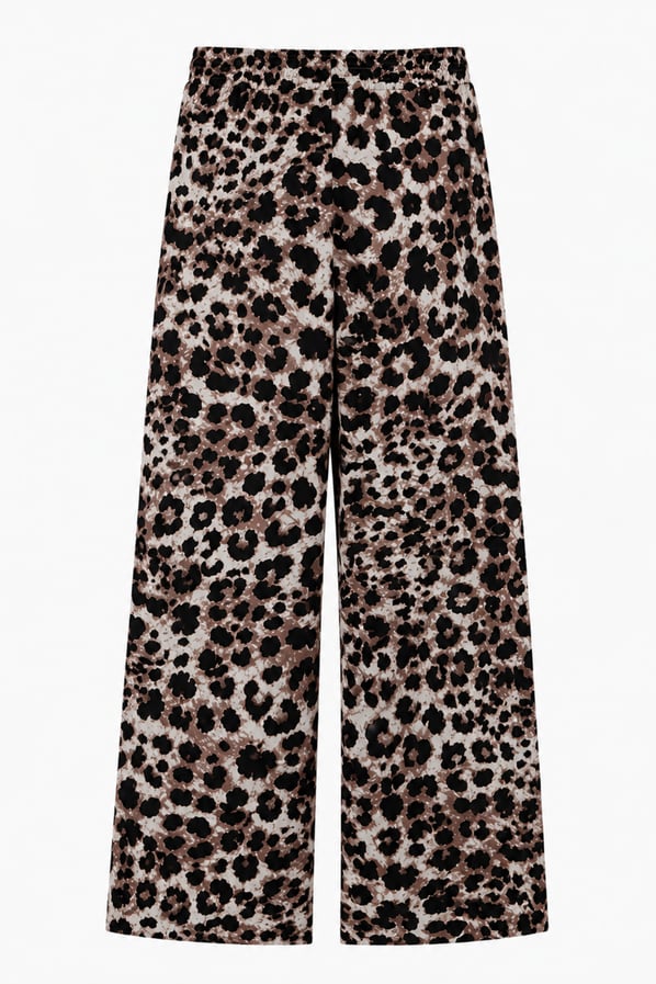 Leopar Gömlek Pantolon Viskon TakımSezgi Tekin