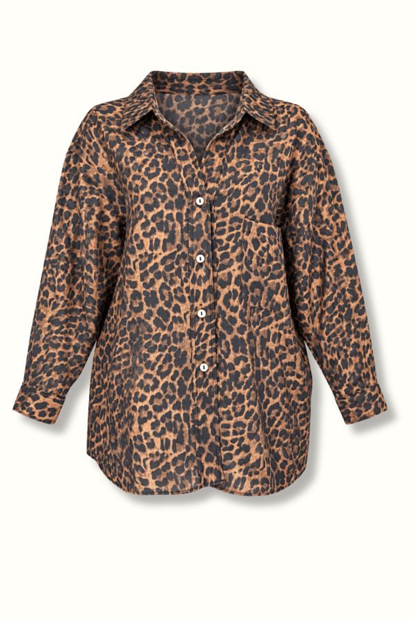 Leopar Oversize GömlekSezgi Tekin