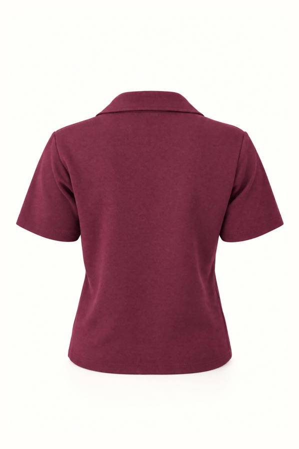 Polo Yaka Mürdüm TshirtSezgi Tekin