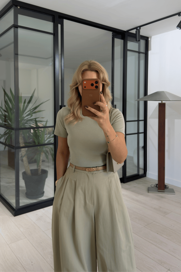 Premium Seri Basic Bisiklet Yaka Ada Çayı TshirtSezgi Tekin