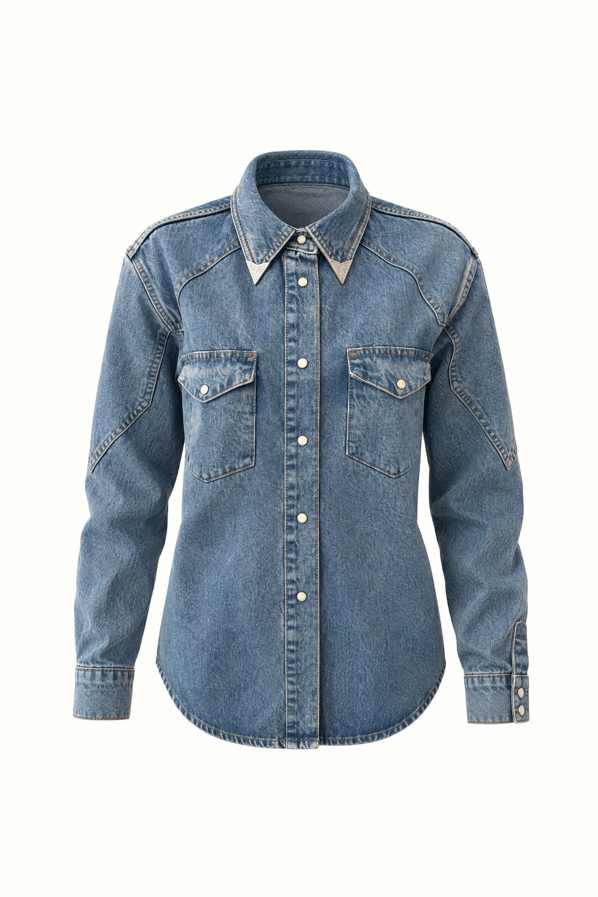 Premium Seri Denim Gömlek CeketSezgi Tekin