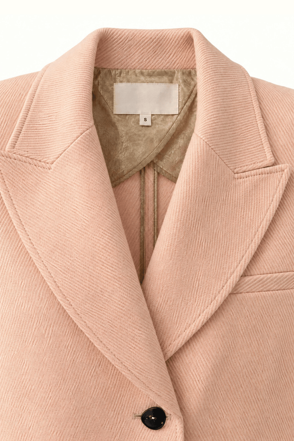 Premium Seri Dokulu Somon Blazer CeketSezgi Tekin