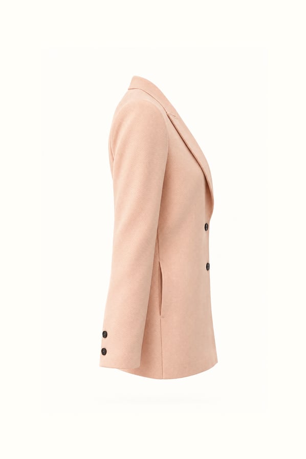 Premium Seri Dokulu Somon Blazer CeketSezgi Tekin