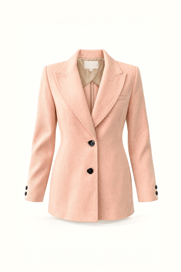 Premium Seri Dokulu Somon Blazer CeketSezgi Tekin