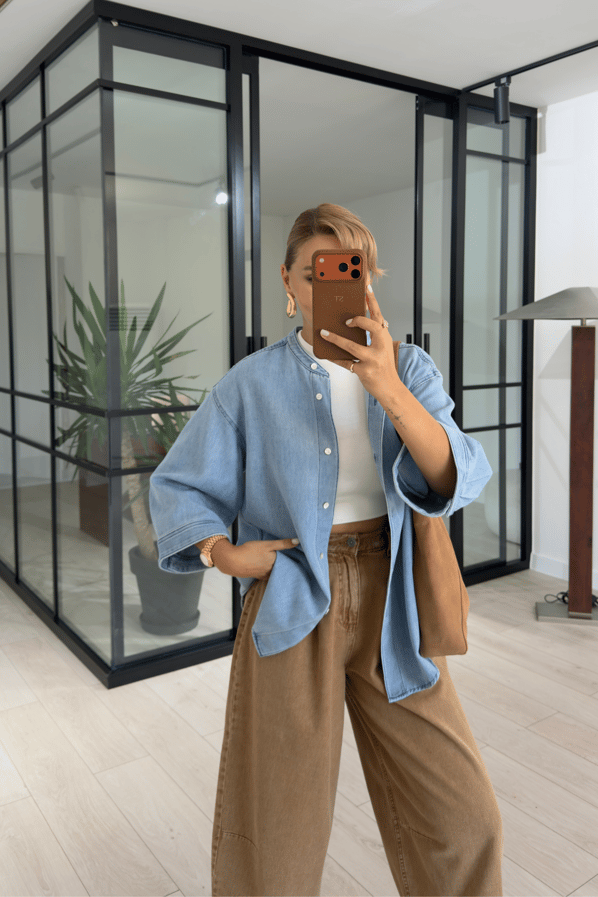 Premium Seri Hakim Yaka BF Denim CeketSezgi Tekin
