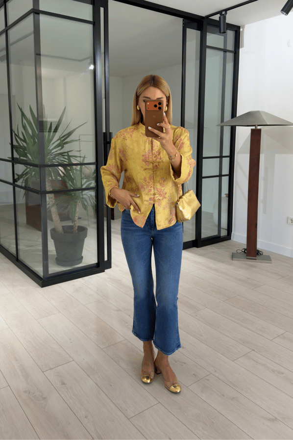 Premium Seri Mavi Yıkamalı Flare JeanSezgi Tekin