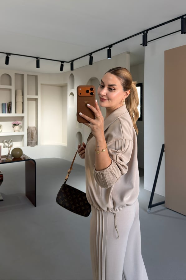 Premium Seri Şerit Detay Taş Modal TakımSezgi Tekin