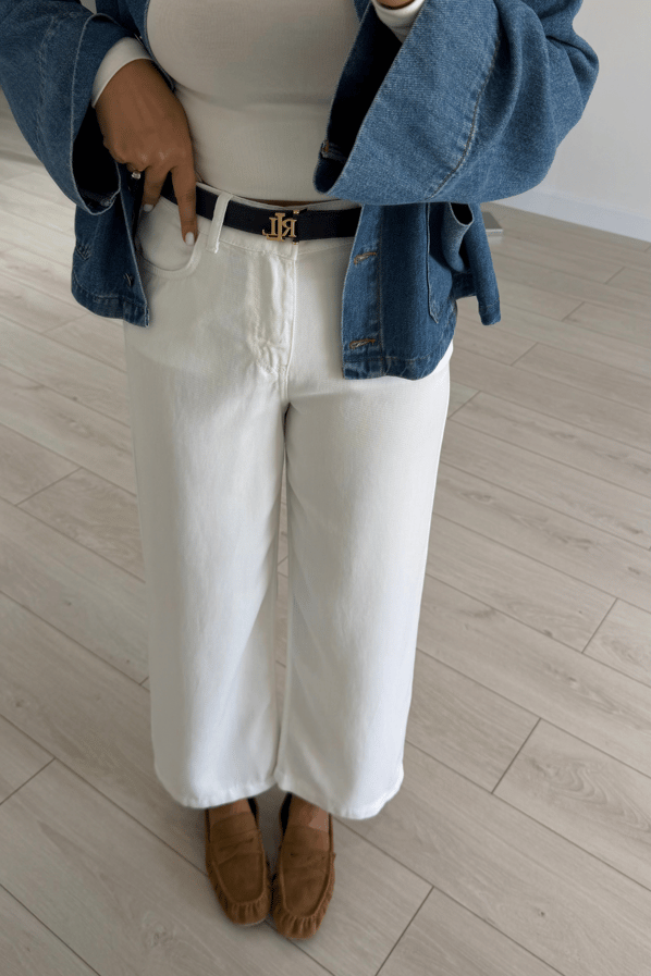 Wide Leg Dökümlü Ekru Bol PantolonSezgi Tekin