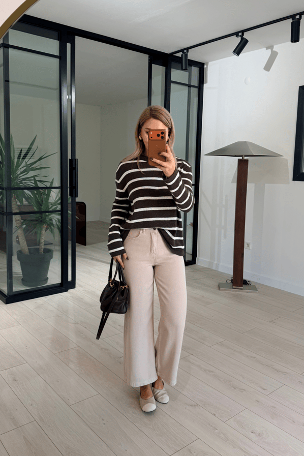 Wide Leg Dökümlü Taş Bol PantolonSezgi Tekin