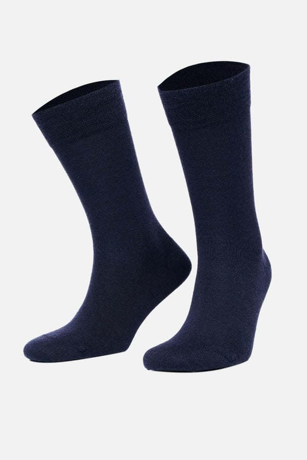 Mısırlı Erkek Soft Wool (Koyun Yünü) Tekli Lacivert Soket Çorap   M 63000 L