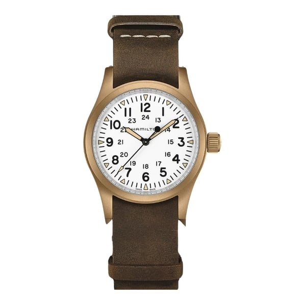 Hamilton 38 mm Khaki Field Mechanical Bronze H69459510  kol saati