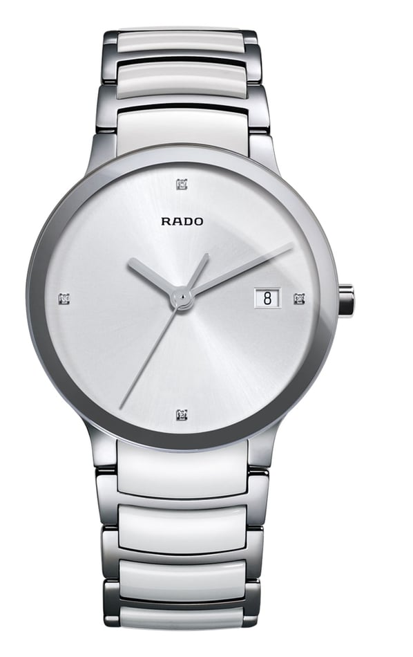 RADO Centrix Diamonds R30927722 Beyaz Seramik Unisex Saat