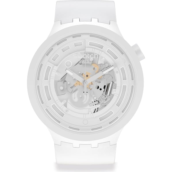 Swatch Big Bold BioCeramic SB03W100 C-White Unisex Kol Saati