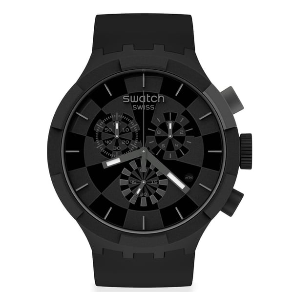 Swatch Big Bold SB02B400 Checkpoint Black Chrono Erkek Saati