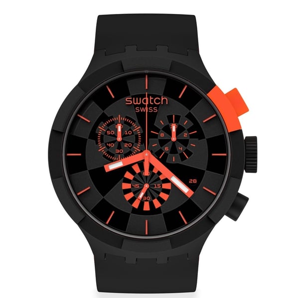 Swatch Big Bold SB02B402 Checkpoint Red Unisex Chrono Kol Saati