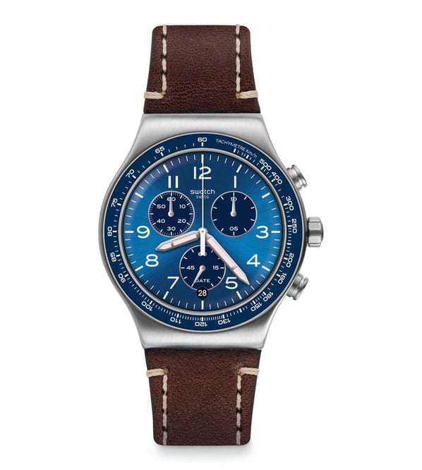 Swatch Irony YWS466 Casual Blue Chrono Erkek Saati 