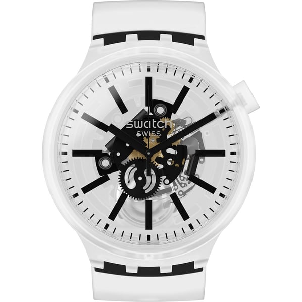 Swatch SO27E101 Big Bold BlackInJelly Unisex Kol Saati