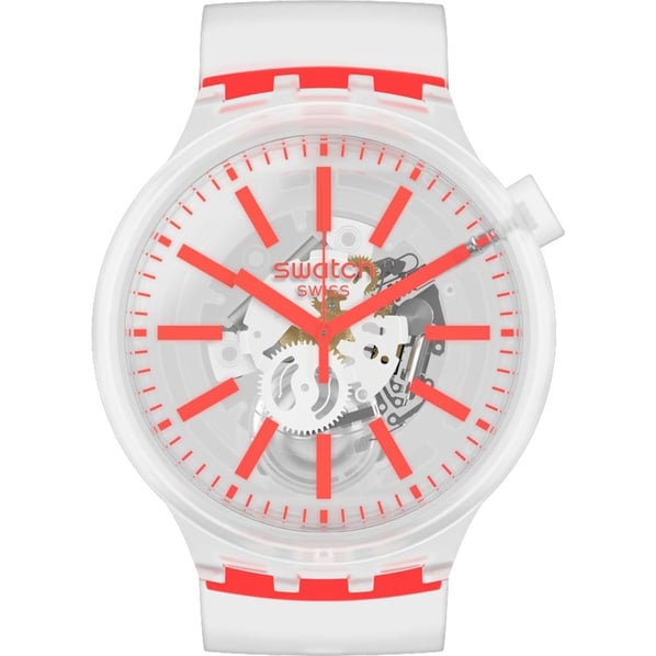 Swatch SO27E102 Big Bold OrangeInJelly Unisex Kol Saati