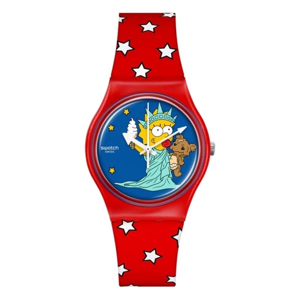 Swatch SO28Z120 Little Lady Liberty Unisex Kol Saati