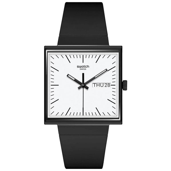 Swatch SO34B700 What if ...Black Unisex Kol Saati