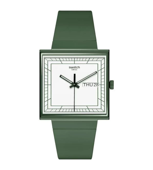 Swatch SO34G700 What if ...Green Unisex Kol Saati