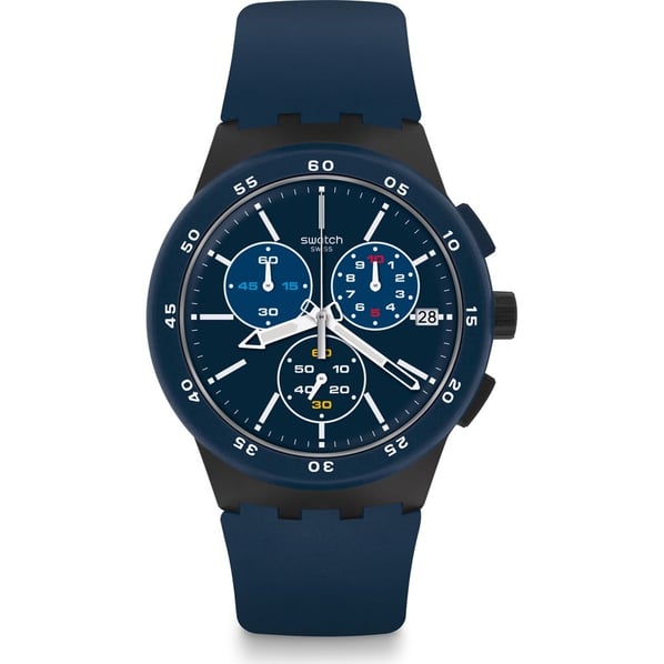 Swatch SUSB417 Blue Steward Chrono Erkek Saati 
