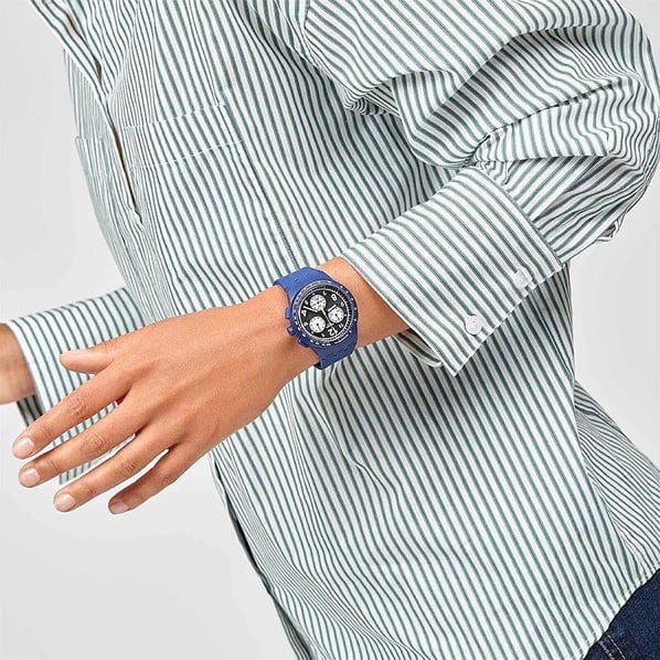 Swatch SUSN418 Nothing Basic About Blue Erkek Saati