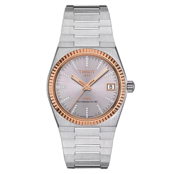 Tissot PRX Powermatic 80  18K Gold Bezel 35mm Kadın Saati T931.207.41.336.00