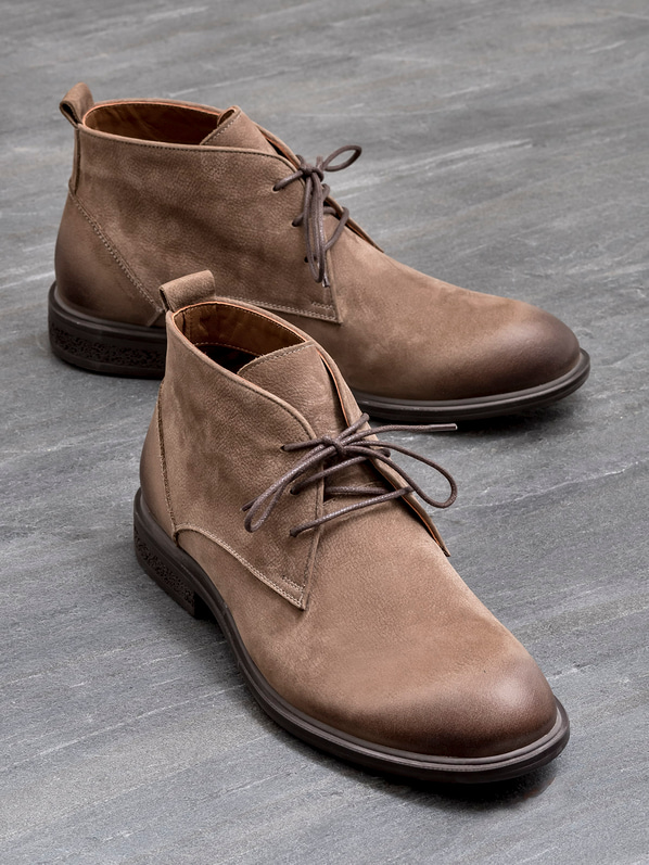 Vizon deri erkek günlük bot, günlük kullanım için - Elle Shoes