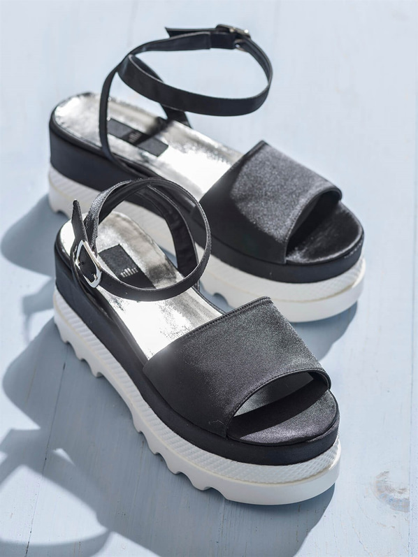 Siyah kadın sandalet - Elle Shoes