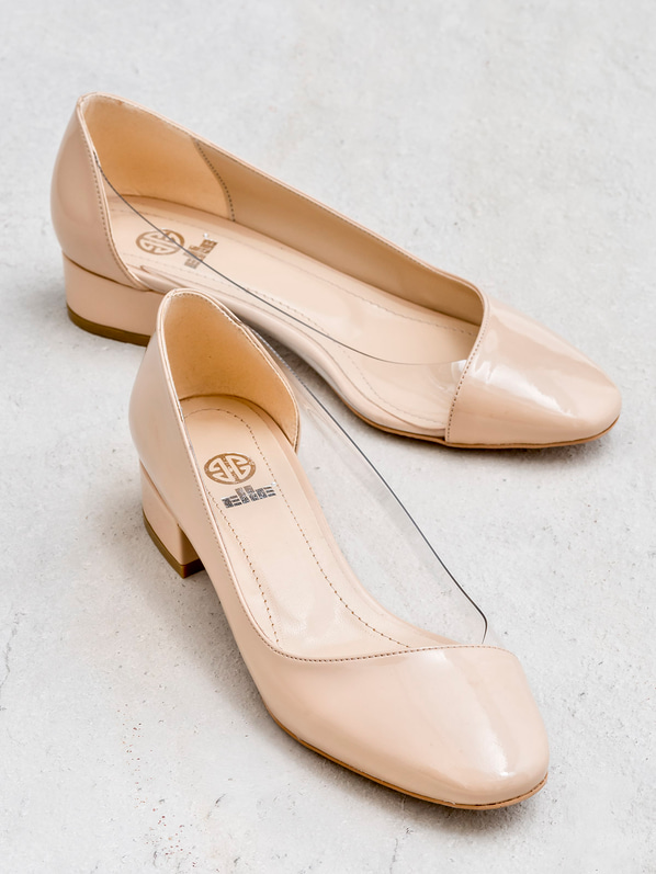 Ten kalın topuklu kadın ayakkabı - Elle Shoes