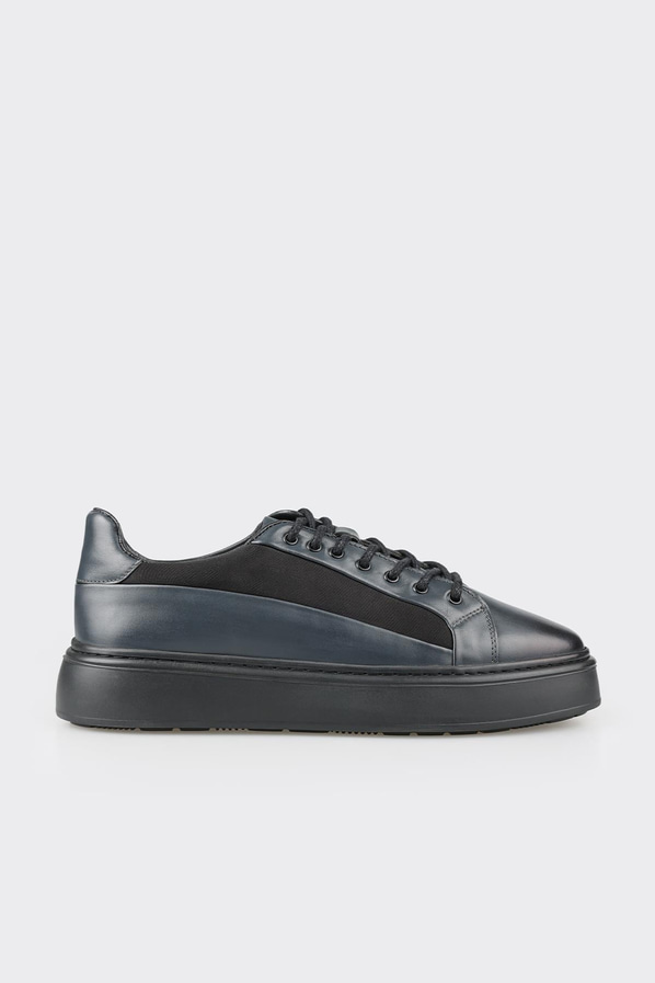 Antrasit erkek spor ayakkabı, casual stil için - Elle Shoes