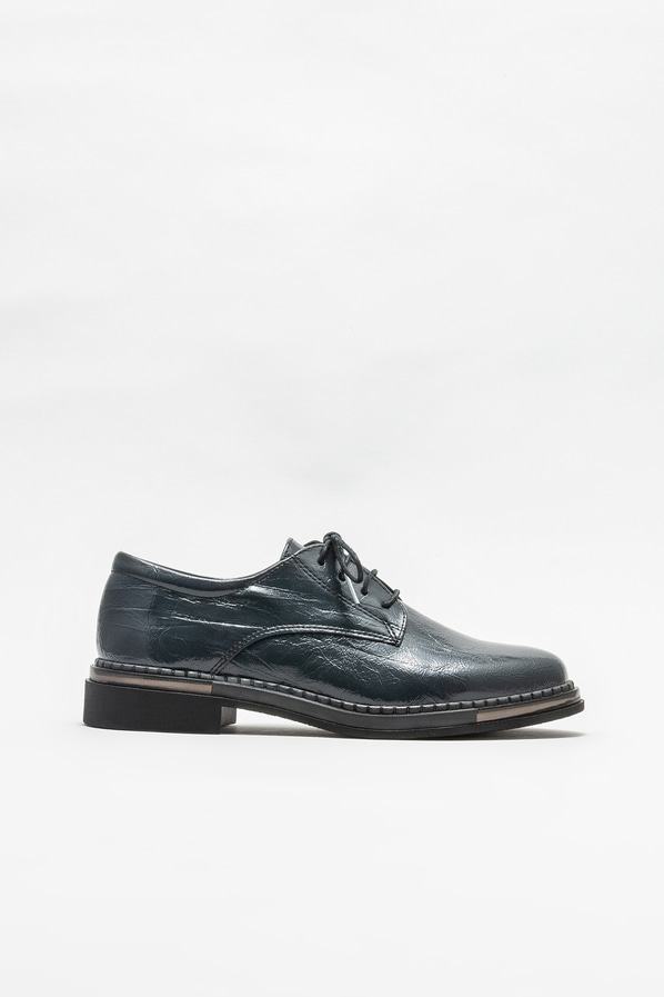 Antrasit düz kadın ayakkabı, günlük kullanım için - Elle Shoes