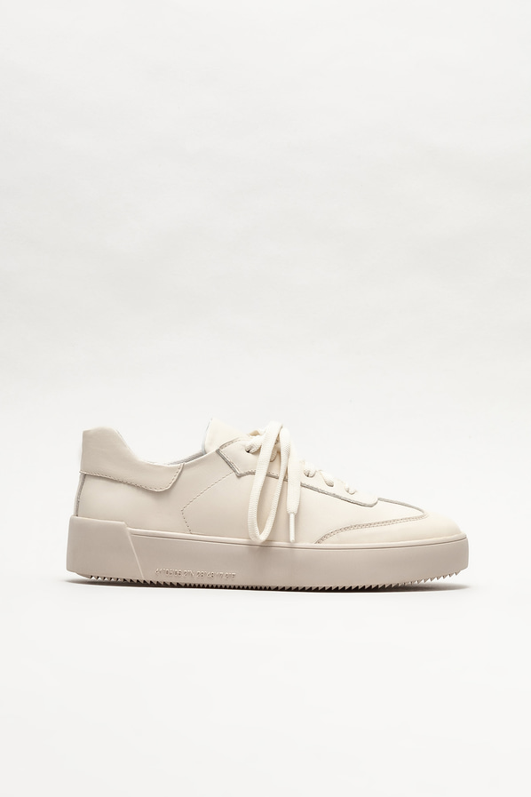 Bej deri kadın spor ayakkabı - Elle Shoes