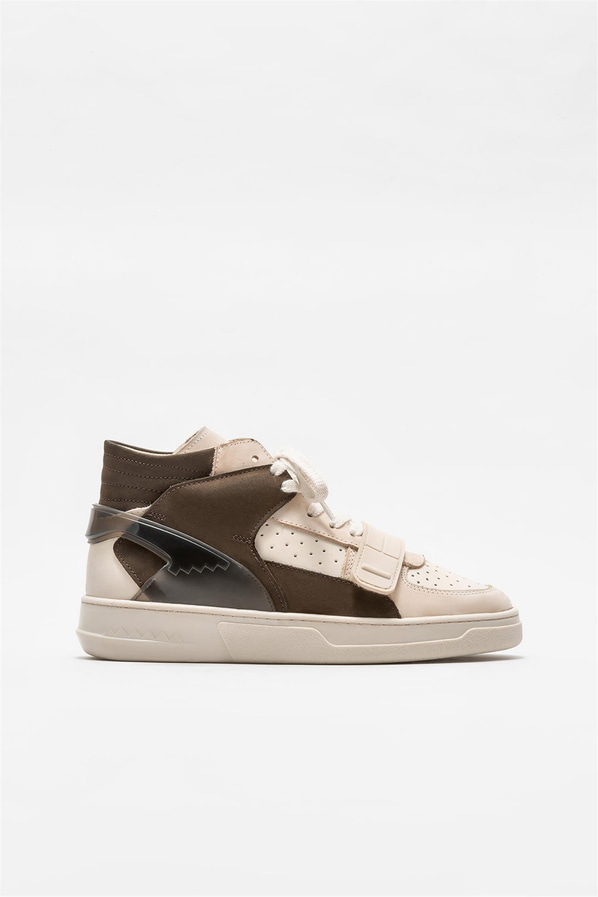 Bej deri kadın bot - Elle Shoes