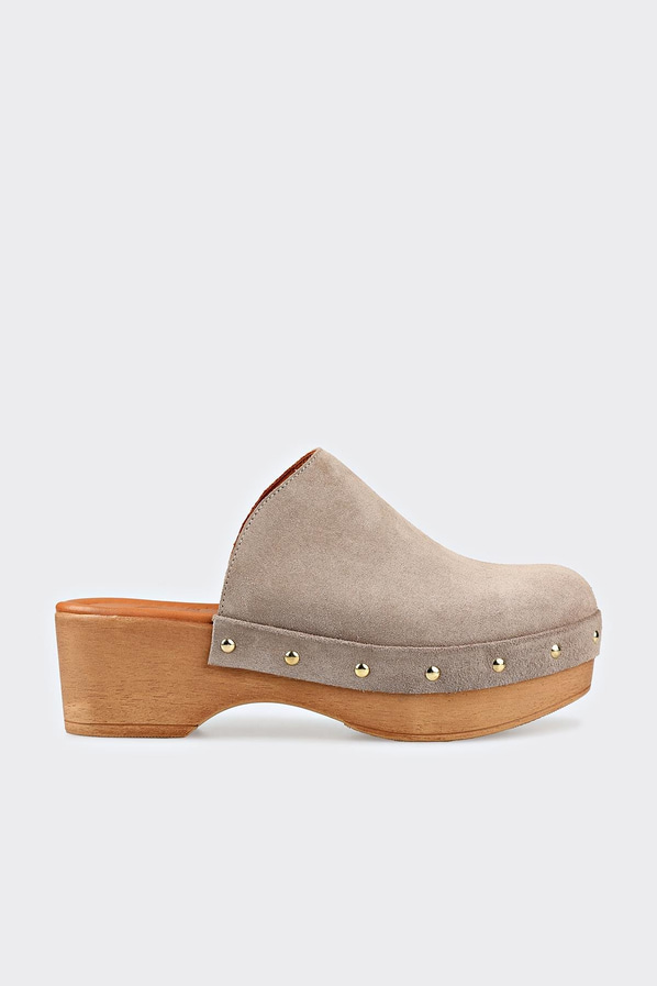 Bej Deri Kadın Terlik