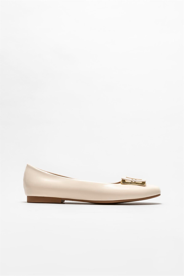 Bej kadın babet - Elle Shoes