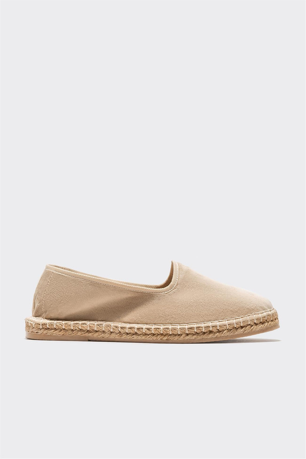 Bej kadın espadril - Elle Shoes