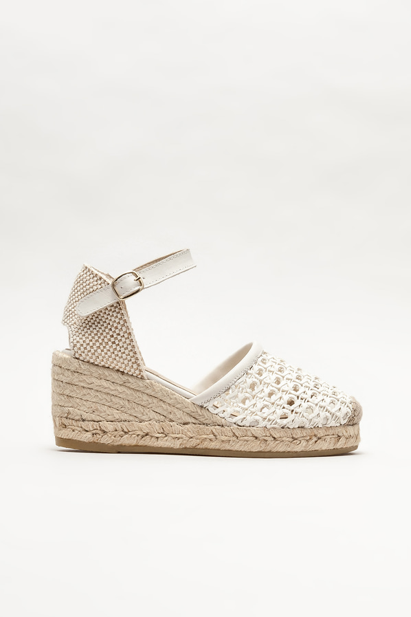 Bej kadın espadril - Elle Shoes