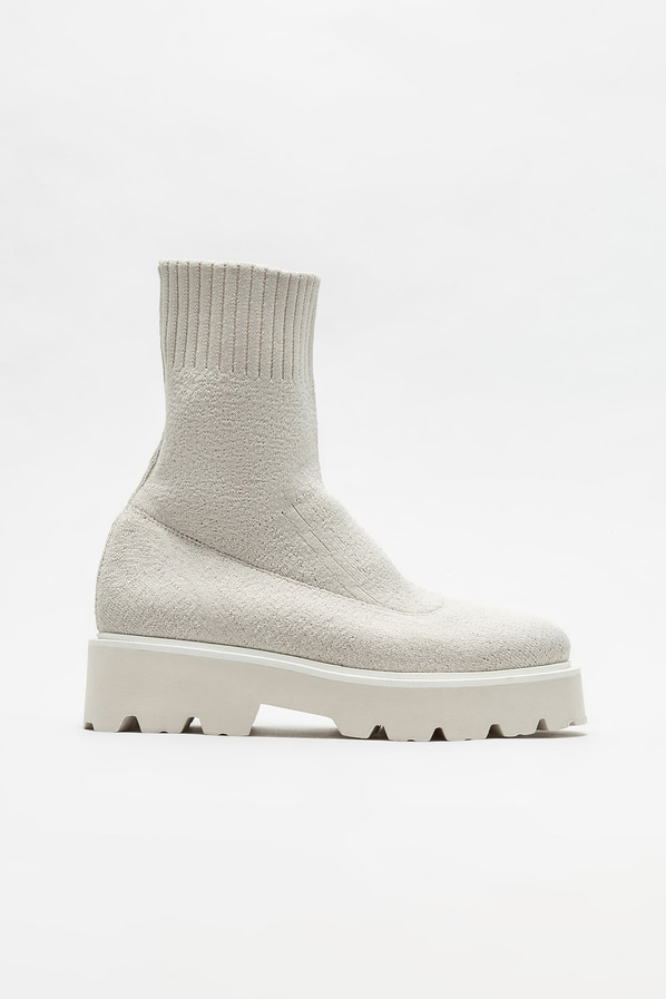 Bej düz kadın bot, günlük kullanım için - Elle Shoes