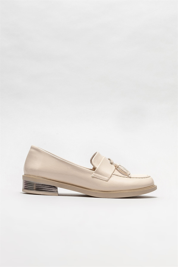 Bej Kadın Loafer
