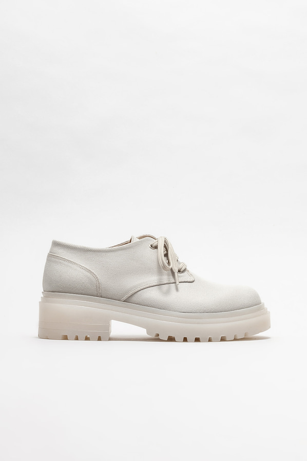 Bej kadın oxford - Elle Shoes