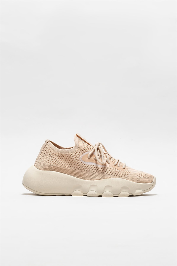 Bej kadın sneaker - Elle Shoes