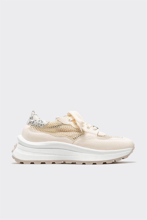 Bej kadın sneaker - Elle Shoes