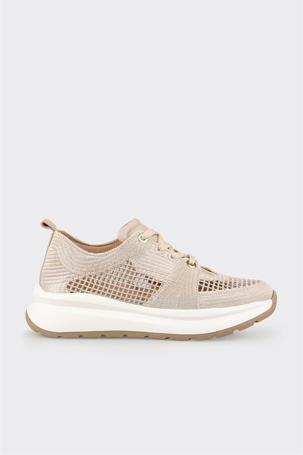 Bej kadın sneaker - Elle Shoes