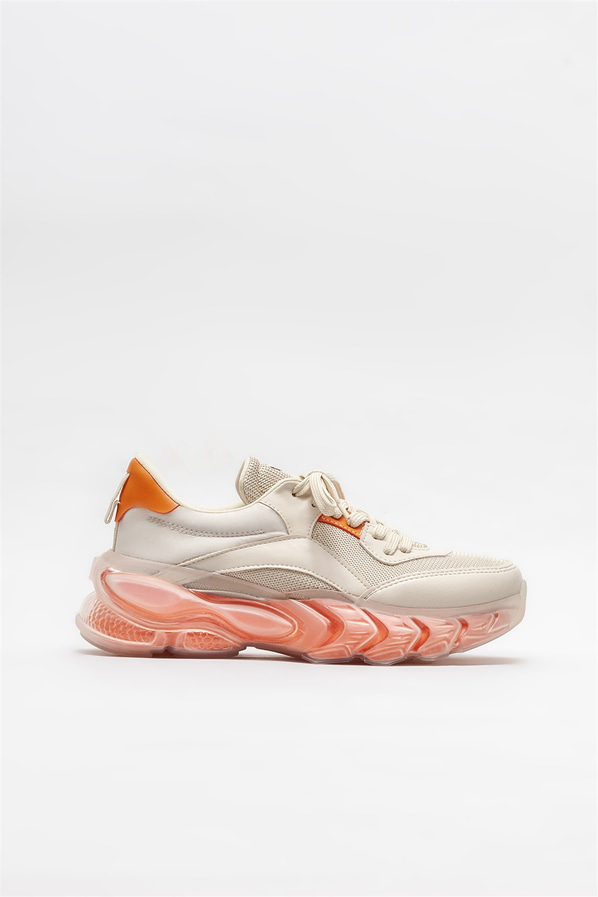 Bej kadın spor ayakkabı - Elle Shoes