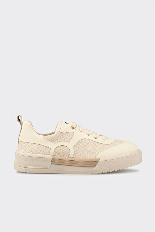 Bej kadın sneaker - Elle Shoes