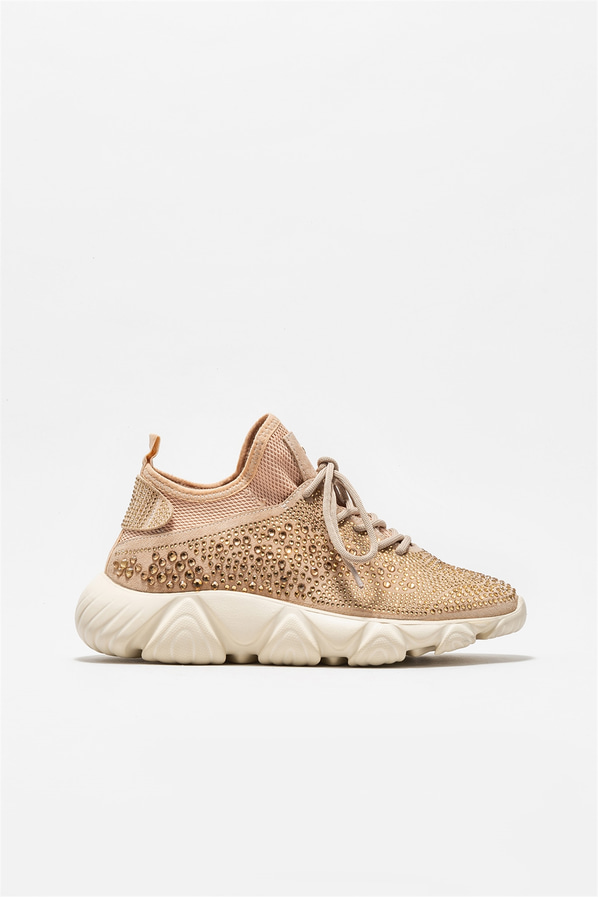 Bej kadın sneaker - Elle Shoes
