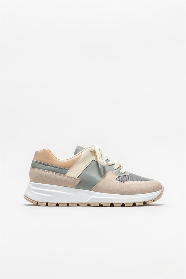 Bej kadın spor ayakkabı - Elle Shoes